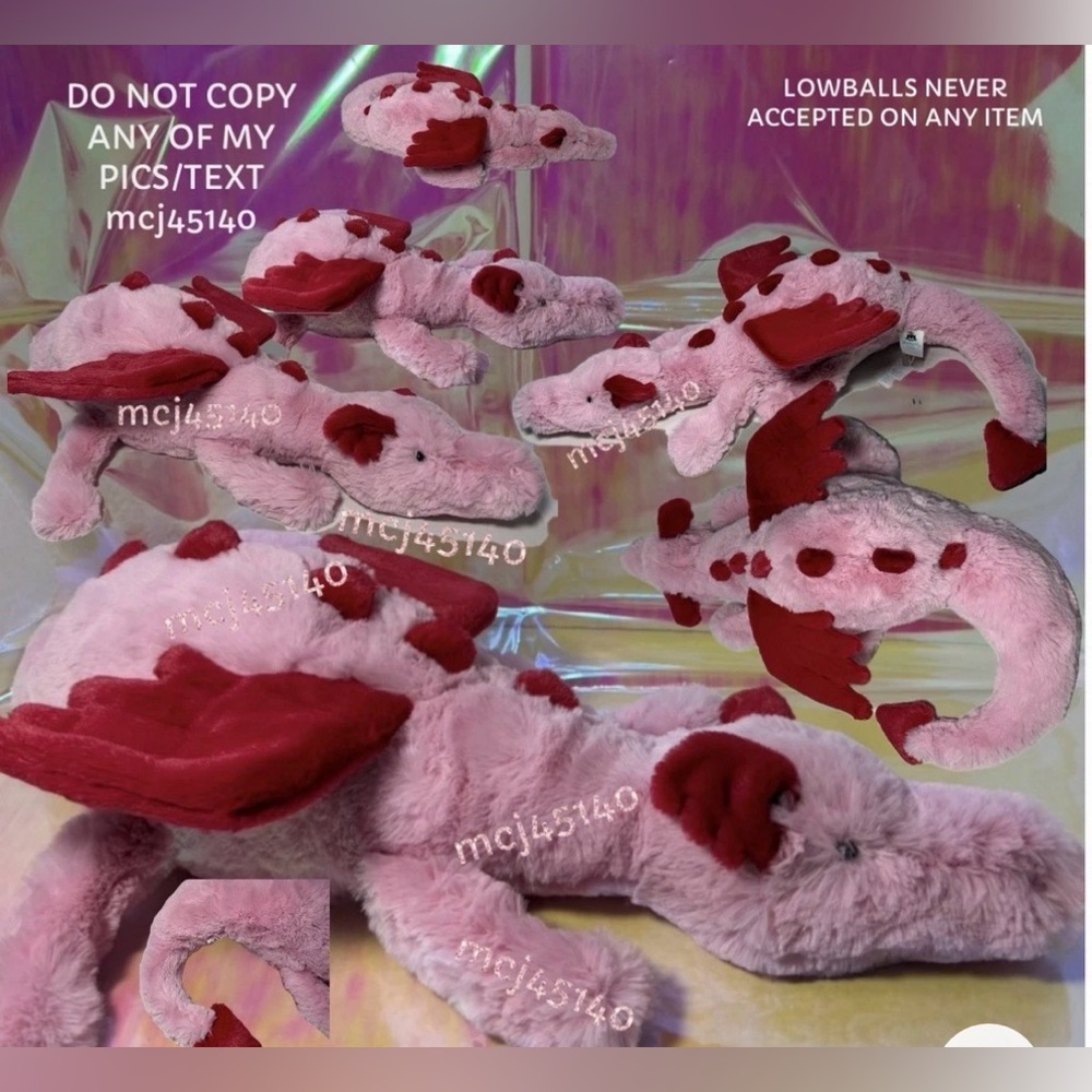 BNWT SET OF 9 JELLYCAT SNOW SAGE LAVENDER ROSE SKY DEXTER LAZULIA MALACHY HEART - Picture 14 of 15